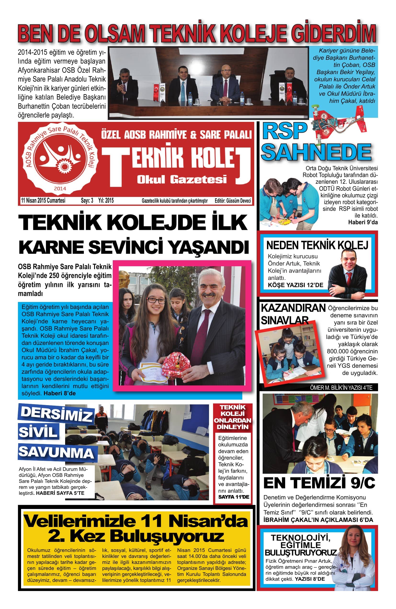 Okul Dergisi 3. Sayı